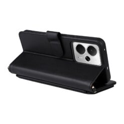 Peňaženkové puzdro Arrow card case čierne – Realme 14T 5G | Lacné Kryty Lacné Kryty | Peňaženkové puzdro Arrow card case čierne – Realme 14T 5G | Lacné Kryty