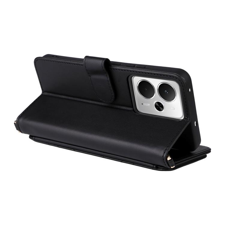 Peňaženkové puzdro Arrow card case čierne – Realme 14T 5G | Lacné Kryty Lacné Kryty | Peňaženkové puzdro Arrow card case čierne – Realme 14T 5G | Lacné Kryty