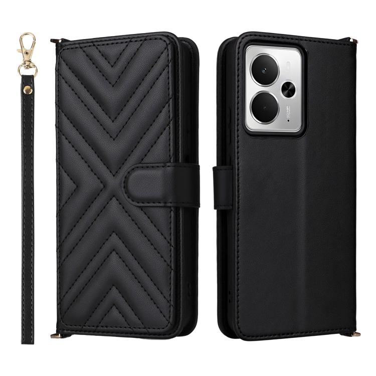 Peňaženkové puzdro Arrow card case čierne – Realme 14T 5G | Lacné Kryty Lacné Kryty | Peňaženkové puzdro Arrow card case čierne – Realme 14T 5G | Lacné Kryty