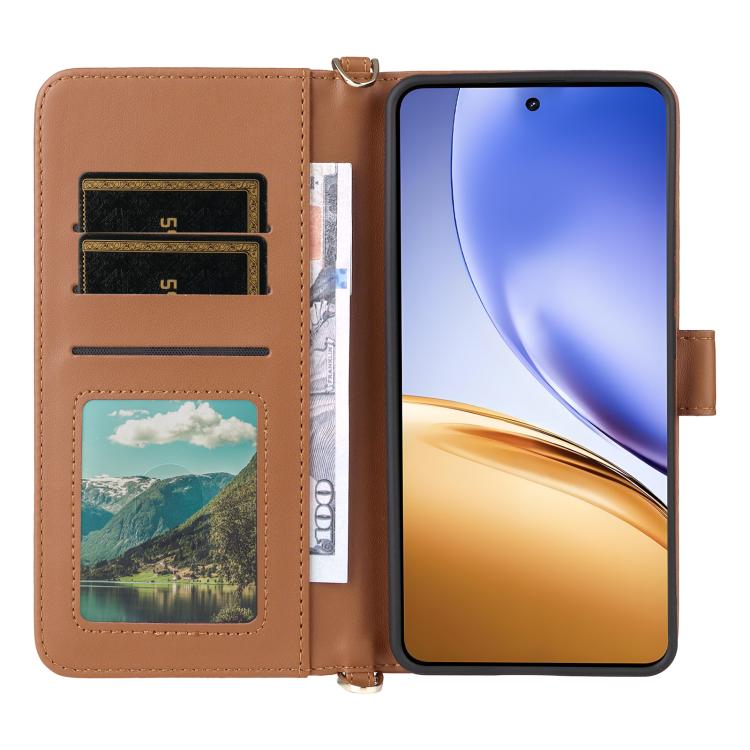 Peňaženkové puzdro Arrow card case hnedé – Realme 14T 5G | Lacné Kryty Lacné Kryty | Peňaženkové puzdro Arrow card case hnedé – Realme 14T 5G | Lacné Kryty