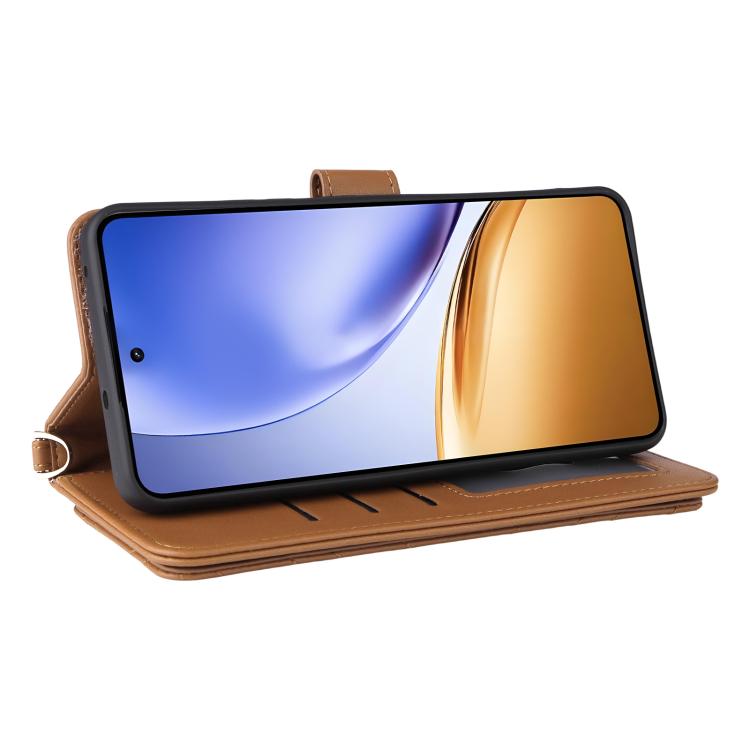 Peňaženkové puzdro Arrow card case hnedé – Realme 14T 5G | Lacné Kryty Lacné Kryty | Peňaženkové puzdro Arrow card case hnedé – Realme 14T 5G | Lacné Kryty