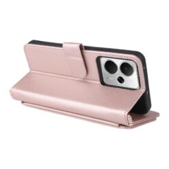 Peňaženkové puzdro Arrow card case ružové – Realme 14T 5G | Lacné Kryty Lacné Kryty | Peňaženkové puzdro Arrow card case ružové – Realme 14T 5G | Lacné Kryty