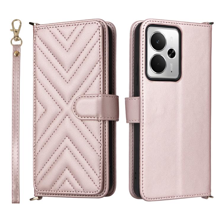 Peňaženkové puzdro Arrow card case ružové – Realme 14T 5G | Lacné Kryty Lacné Kryty | Peňaženkové puzdro Arrow card case ružové – Realme 14T 5G | Lacné Kryty