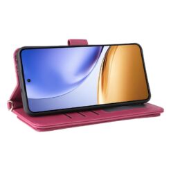 Peňaženkové puzdro Arrow card case tmavoružové – Realme 14T 5G | Lacné Kryty Lacné Kryty | Peňaženkové puzdro Arrow card case tmavoružové – Realme 14T 5G | Lacné Kryty