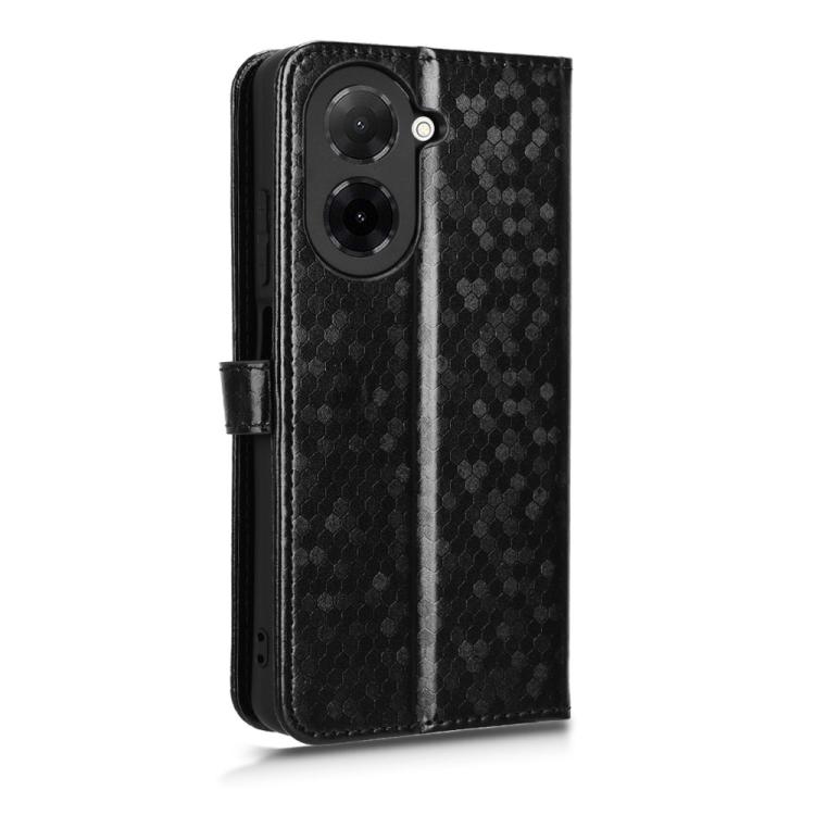 Peňaženkové puzdro Honeycomb Dot Texture Case čierne – Xiaomi Redmi A5 | Lacné Kryty Lacné Kryty | Peňaženkové puzdro Honeycomb Dot Texture Case čierne – Xiaomi Redmi A5 | Lacné Kryty