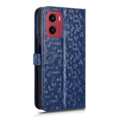 Lacné Kryty | Peňaženkové puzdro Honeycomb Dot Texture Case modré – Motorola Moto G05 / E15 | Lacné Kryty