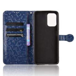 Lacné Kryty | Peňaženkové puzdro Honeycomb Dot Texture Case modré – Motorola Moto G05 / E15 | Lacné Kryty
