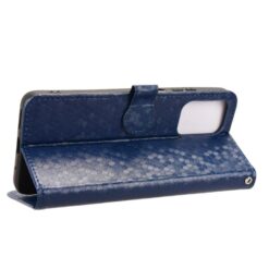 Lacné Kryty | Peňaženkové puzdro Honeycomb Dot Texture Case modré – Motorola Moto G05 / E15 | Lacné Kryty