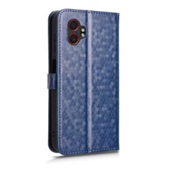 Lacné Kryty | Peňaženkové puzdro Honeycomb Dot Texture Case modré – Samsung Galaxy Xcover 7 Pro | Lacné Kryty