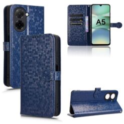 Lacné Kryty | Peňaženkové puzdro Honeycomb Dot Texture Case modré – Xiaomi Redmi A5 | Lacné Kryty