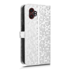 Peňaženkové puzdro Honeycomb Dot Texture Case strieborné – Samsung Galaxy Xcover 7 Pro | Lacné Kryty Lacné Kryty | Peňaženkové puzdro Honeycomb Dot Texture Case strieborné – Samsung Galaxy Xcover 7 Pro | Lacné Kryty