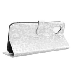 Peňaženkové puzdro Honeycomb Dot Texture Case strieborné – Samsung Galaxy Xcover 7 Pro | Lacné Kryty Lacné Kryty | Peňaženkové puzdro Honeycomb Dot Texture Case strieborné – Samsung Galaxy Xcover 7 Pro | Lacné Kryty