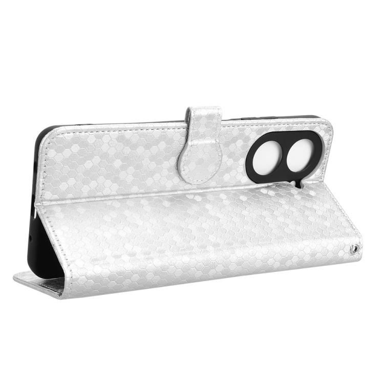 Peňaženkové puzdro Honeycomb Dot Texture Case strieborné – Xiaomi Redmi A5 | Lacné Kryty Lacné Kryty | Peňaženkové puzdro Honeycomb Dot Texture Case strieborné – Xiaomi Redmi A5 | Lacné Kryty