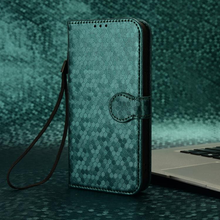Peňaženkové puzdro Honeycomb Dot Texture Case zelené – Samsung Galaxy Xcover 7 Pro | Lacné Kryty Lacné Kryty | Peňaženkové puzdro Honeycomb Dot Texture Case zelené – Samsung Galaxy Xcover 7 Pro | Lacné Kryty