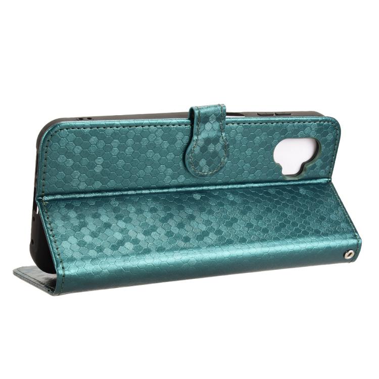 Peňaženkové puzdro Honeycomb Dot Texture Case zelené – Samsung Galaxy Xcover 7 Pro | Lacné Kryty Lacné Kryty | Peňaženkové puzdro Honeycomb Dot Texture Case zelené – Samsung Galaxy Xcover 7 Pro | Lacné Kryty