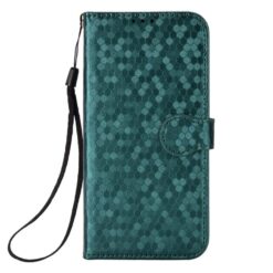 Lacné Kryty | Peňaženkové puzdro Honeycomb Dot Texture Case zelené – Samsung Galaxy Xcover 7 Pro | Lacné Kryty