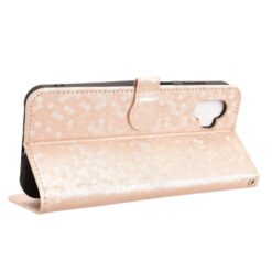 Lacné Kryty | Peňaženkové puzdro Honeycomb Dot Texture Case zlaté – Samsung Galaxy Xcover 7 Pro | Lacné Kryty