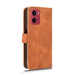 Peňaženkové puzdro Solid hnedé – Motorola Moto G05 / E15 | Lacné Kryty Lacné Kryty | Peňaženkové puzdro Solid hnedé – Motorola Moto G05 / E15 | Lacné Kryty