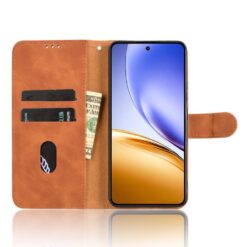Lacné Kryty | Peňaženkové puzdro Solid hnedé – Realme 14 5G | Lacné Kryty