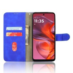 Peňaženkové puzdro Solid modré – Motorola Moto G05 / E15 | Lacné Kryty Lacné Kryty | Peňaženkové puzdro Solid modré – Motorola Moto G05 / E15 | Lacné Kryty