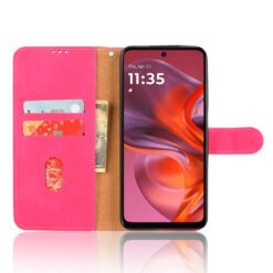 Peňaženkové puzdro Solid ružové – Motorola Moto G05 / E15 | Lacné Kryty Lacné Kryty | Peňaženkové puzdro Solid ružové – Motorola Moto G05 / E15 | Lacné Kryty