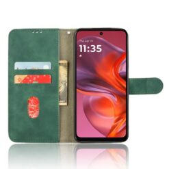 Peňaženkové puzdro Solid zelené – Motorola Moto G05 / E15 | Lacné Kryty Lacné Kryty | Peňaženkové puzdro Solid zelené – Motorola Moto G05 / E15 | Lacné Kryty