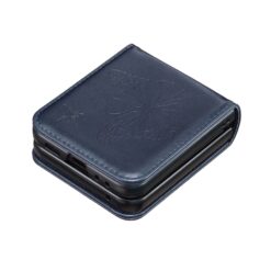 Lacné Kryty | Puzdro Embossing Pattern Motýľ modré – Samsung Galaxy Z Flip 5 | Lacné Kryty
