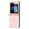 Lacné Kryty | Puzdro Embossing Pattern Motýľ modré – Samsung Galaxy Z Flip 5 | Lacné Kryty