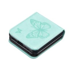 Lacné Kryty | Puzdro Embossing Pattern Motýľ zelené – Samsung Galaxy Z Flip 5 | Lacné Kryty
