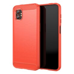 Zadný kryt Carbon červený – Samsung Galaxy Xcover 7 Pro