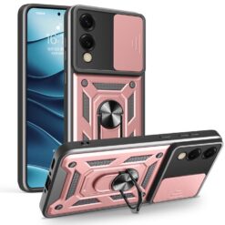 Odolný kryt CamCover Armor ružový – Samsung Galaxy S25 Edge