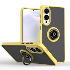 Odolný kryt Shadow Ring case žltý – Samsung Galaxy S25 Edge