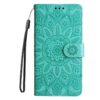 Lacné Kryty | Peňaženkové puzdro Embossing Pattern Slnečnica fialové – Honor 400 | Lacné Kryty