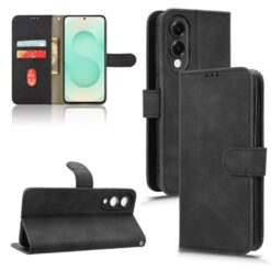 Lacné Kryty | Peňaženkové puzdro Solid čierne – Samsung Galaxy S25 Edge | Lacné Kryty