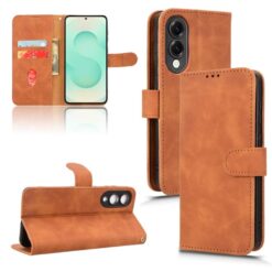 Lacné Kryty | Peňaženkové puzdro Solid hnedé – Samsung Galaxy S25 Edge | Lacné Kryty