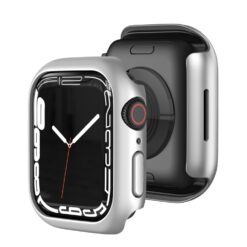 Lacné Kryty | Puzdro Soft Case strieborné pre Apple Watch Series 9 / 8 / 7 41mm | Lacné Kryty
