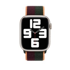 Lacné Kryty | Remienok Cloth Wristband fialovo-zelený pre Apple Watch | Lacné Kryty