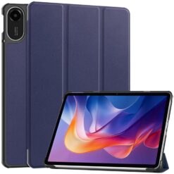 Lacné Kryty | Knižkové puzdro Pure case tmavomodré – Xiaomi Redmi Pad 2 | Lacné Kryty