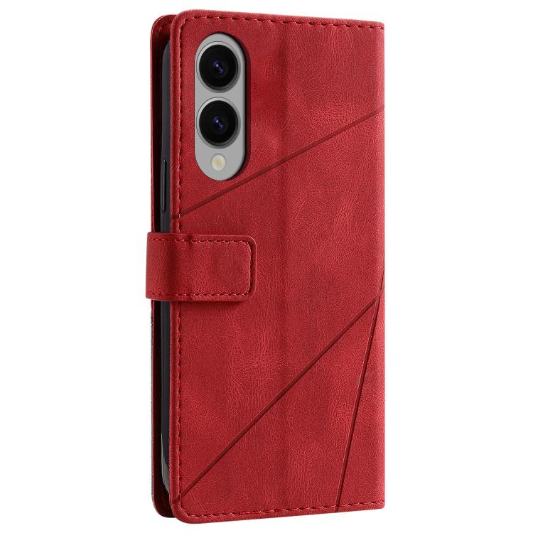 Knižkové puzdro Rhombus červené – Samsung Galaxy S25 Edge | Lacné Kryty Lacné Kryty | Knižkové puzdro Rhombus červené – Samsung Galaxy S25 Edge | Lacné Kryty