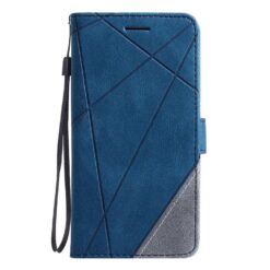 Knižkové puzdro Rhombus modré – Samsung Galaxy S25 Edge