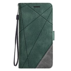Lacné Kryty | Knižkové puzdro Rhombus zelené – Samsung Galaxy S25 Edge | Lacné Kryty