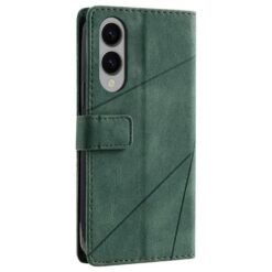 Knižkové puzdro Rhombus zelené – Samsung Galaxy S25 Edge | Lacné Kryty Lacné Kryty | Knižkové puzdro Rhombus zelené – Samsung Galaxy S25 Edge | Lacné Kryty