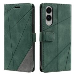 Knižkové puzdro Rhombus zelené – Samsung Galaxy S25 Edge | Lacné Kryty Lacné Kryty | Knižkové puzdro Rhombus zelené – Samsung Galaxy S25 Edge | Lacné Kryty