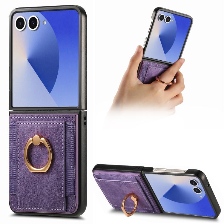 Kryt Pouch Case fialový – Samsung Galaxy Z Flip 7 | Lacné Kryty Lacné Kryty | Kryt Pouch Case fialový – Samsung Galaxy Z Flip 7 | Lacné Kryty