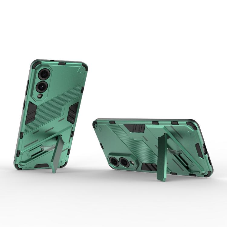 Odolný Kryt Punk armor case zelený – Samsung Galaxy S25 Edge | Lacné Kryty Lacné Kryty | Odolný Kryt Punk armor case zelený – Samsung Galaxy S25 Edge | Lacné Kryty