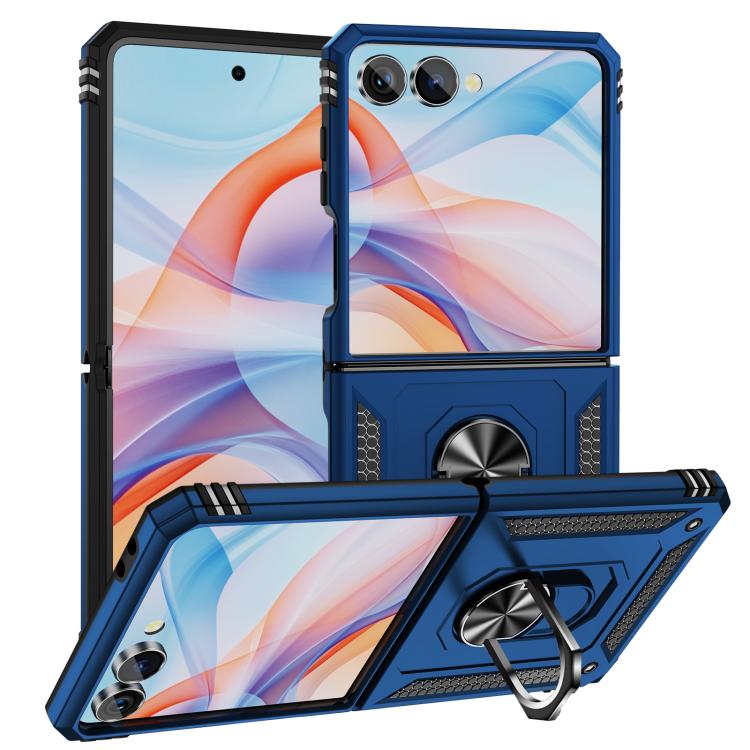 Odolný Kryt Ring Armor case modrý – Samsung Galaxy Z Flip 7 | Lacné Kryty Lacné Kryty | Odolný Kryt Ring Armor case modrý – Samsung Galaxy Z Flip 7 | Lacné Kryty