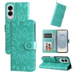 Peňaženkové puzdro Embossing Pattern Slnečnica zelené – Samsung Galaxy S25 Edge | Lacné Kryty Lacné Kryty | Peňaženkové puzdro Embossing Pattern Slnečnica zelené – Samsung Galaxy S25 Edge | Lacné Kryty