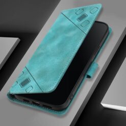 Lacné Kryty | Peňaženkové puzdro Embossing Pattern Square zelené – TCL 60 SE Nxtpaper | Lacné Kryty