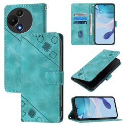Lacné Kryty | Peňaženkové puzdro Embossing Pattern Square zelené – TCL 60 SE Nxtpaper | Lacné Kryty