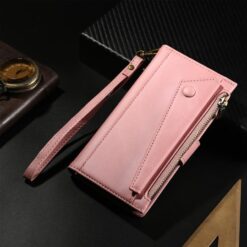 Peňaženkové puzdro Eseble Zip Wallet case ružové – Motorola Moto G56 5G | Lacné Kryty Lacné Kryty | Peňaženkové puzdro Eseble Zip Wallet case ružové – Motorola Moto G56 5G | Lacné Kryty